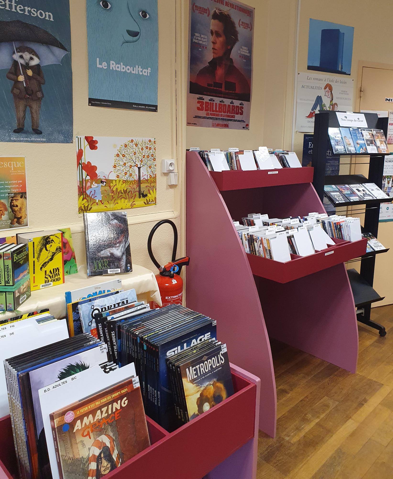 le coin des bandes dessinées